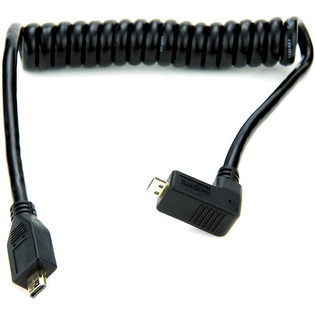Atomos Right-Angle Micro to Micro HDMI Coiled Cable 30 cm
